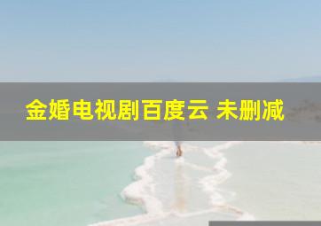 金婚电视剧百度云 未删减